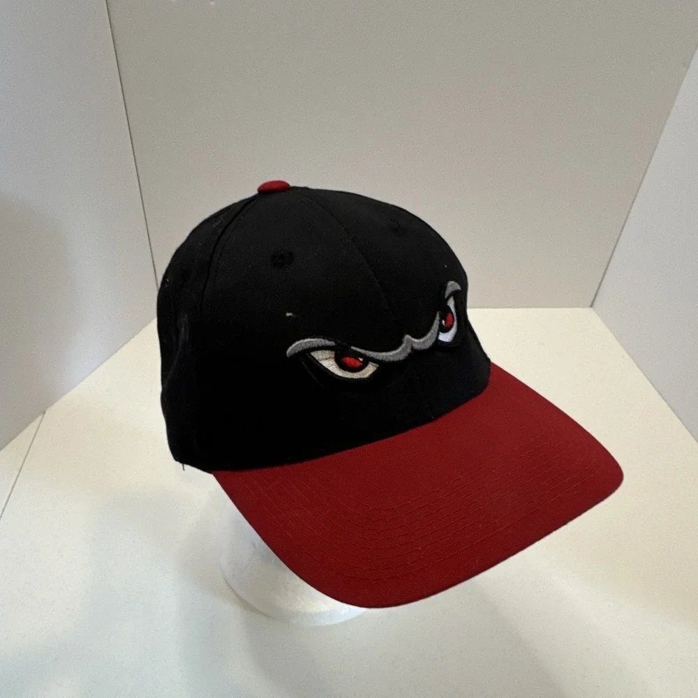 OC Sports Officially Licensed Baseball Cap Hat Black/Red Adjustable OSFM
